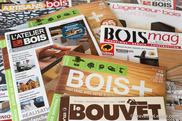 Magazines sur le bois