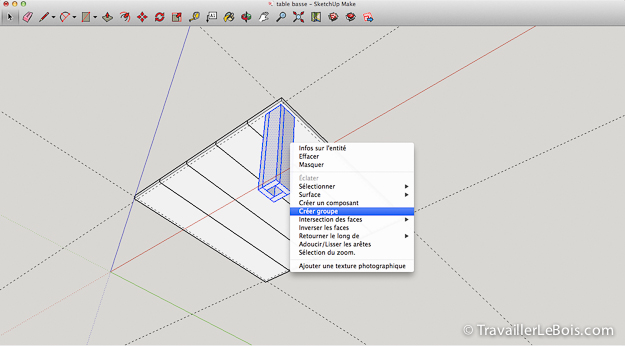 SketchUp Menuiserie Meuble