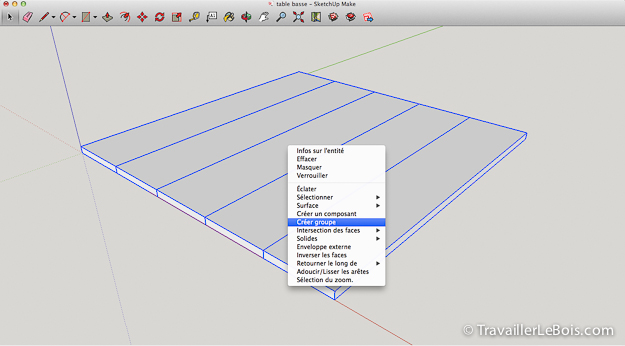 SketchUp Menuiserie Meuble