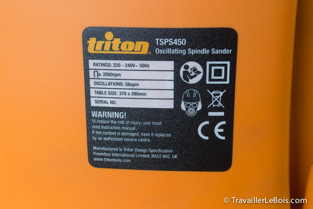 Ponceuse à cylindre oscillant Triton TSPS450