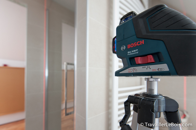 Le niveau laser Bosch GLL 3-80 P, Travailler le bois