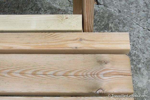 Rallonge de banc pour table pique-nique en bois