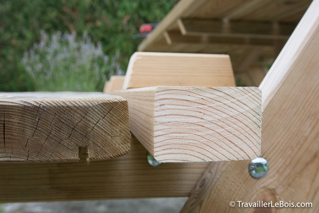 Rallonge de banc pour table pique-nique en bois