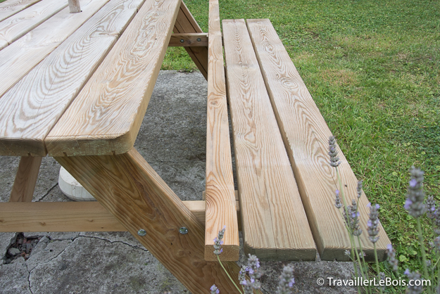 Rallonge de banc pour table pique-nique en bois