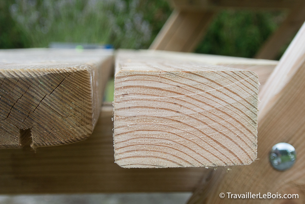 Rallonge de banc pour table pique-nique en bois