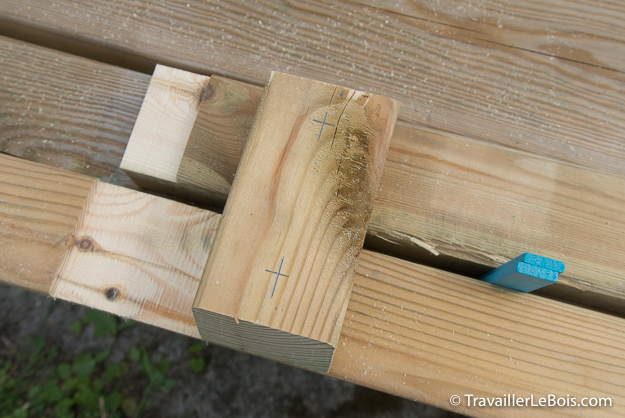 Rallonge de banc pour table pique-nique en bois