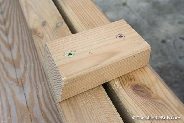 Rallonge de banc pour table pique-nique en bois