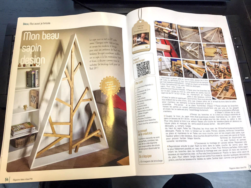 Tuto sapin de noël en bois diy magazine Idees à faire