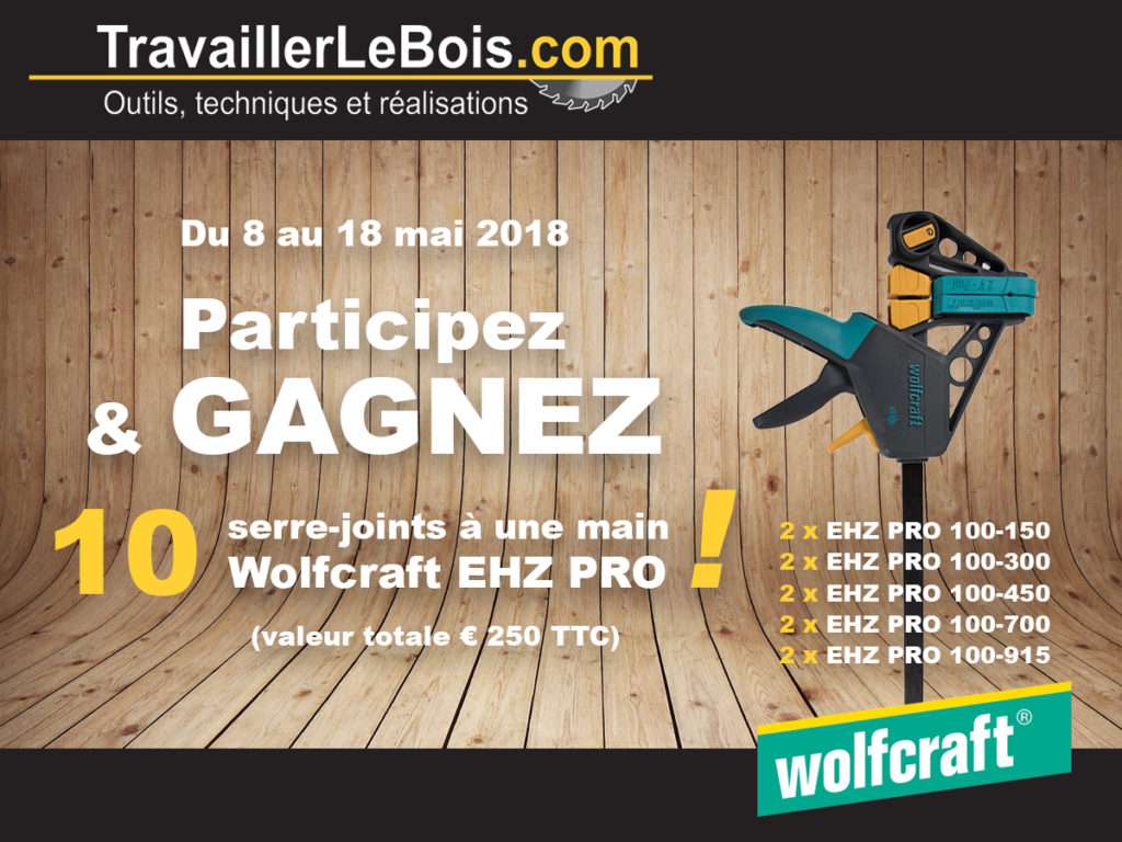 Concours serre-joints Wolfcraft EHZ PRO