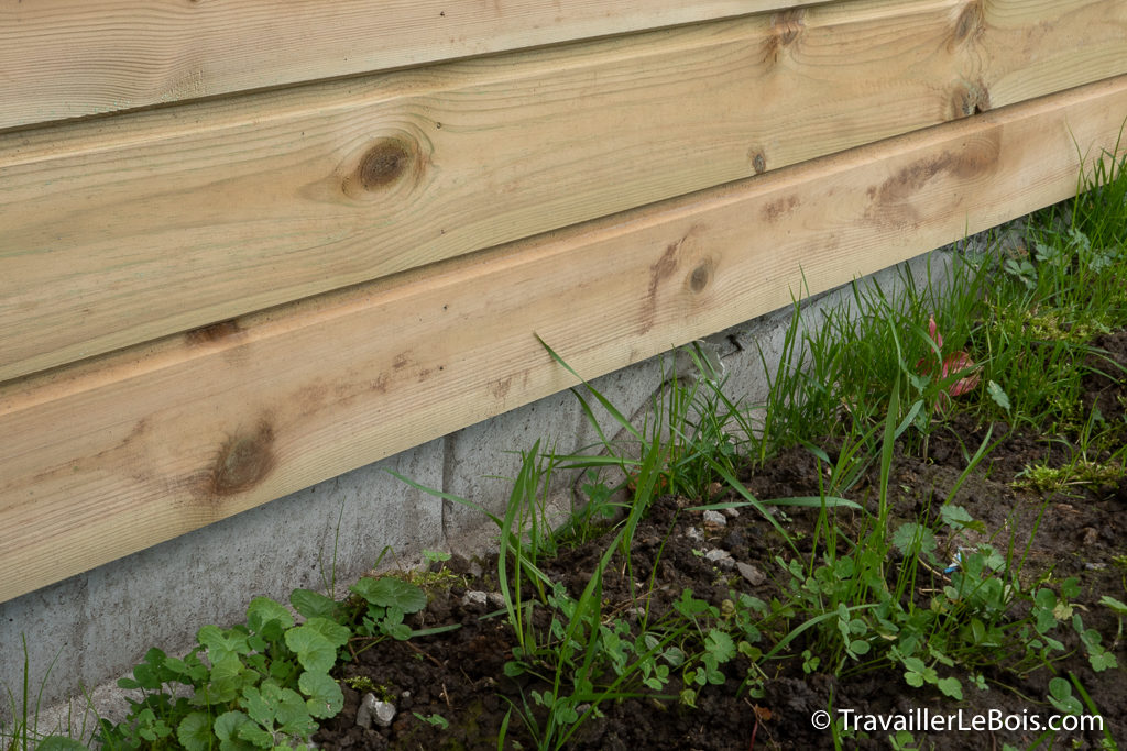 Fondations béton atelier en bois