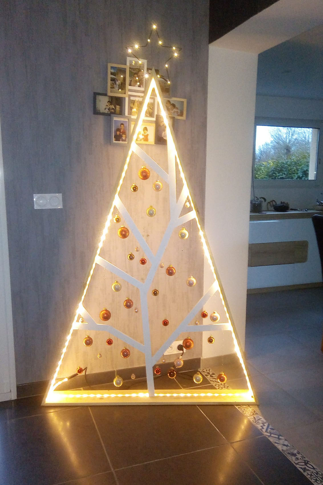 Sapin de Noël design en bois Jérôme